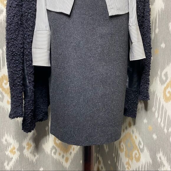 Ralph Lauren Grey Cashmere Flannel Pencil Skirt - Picture 9 of 16